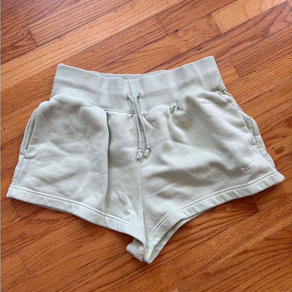 Nike Women's Light Green Athletic Shorts